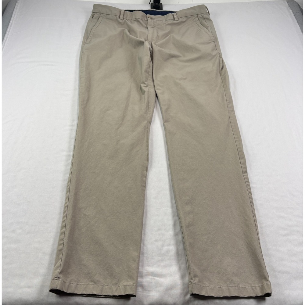 Vineyard Vines Pants Mens 38x34 Beige On The‎ Go Chino Golf Preppy Stretch